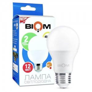 Светодиодная лампа Biom BT-512 A60 12W E27 4500К