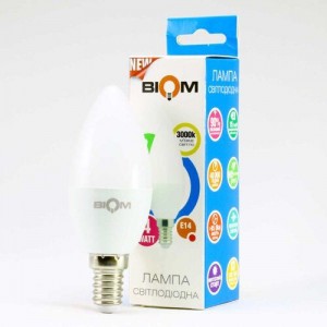 Светодиодная лампа Biom BT-549 C37 4W E14 3000К