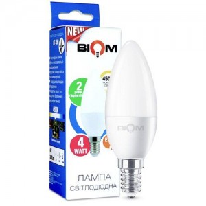 Светодиодная лампа Biom BT-550 C37 4W E14 4500К