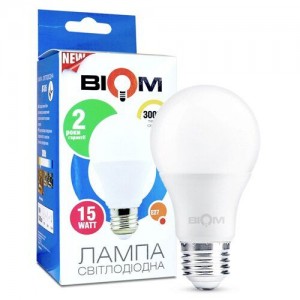 Светодиодная лампа Biom BT-515 A65 15W E27 3000К