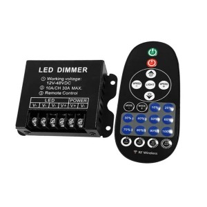 Діммер OEM D-30A-RF23-B DC12-48V (10А 3 канали) чорний Діммер OEM D-30A-RF23-B DC12-48V (10А 3 канали) чорний