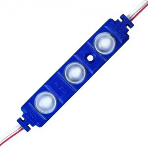Світлодіодний модуль BRT XG192 5630-3 led W 1,5W BLUE, 12В, IP65 синій з лінзою напівсфера