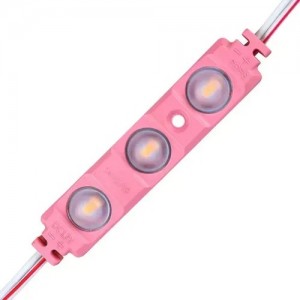 Світлодіодний модуль BRT XG194 5630-3 led W 1,5W PINK, 12В, IP65 рожевий з лінзою напівсфера