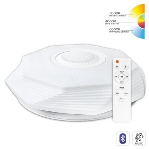 Світильник світлодіодний Biom SMART SML-R46-55-M-RGB 3000-6000K 55Вт з д/в музичний BT APP