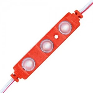 Світлодіодний модуль BRT XG191 5630-3 led W 1,5W RED, 12В, IP65 червоний з лінзою напівсфера