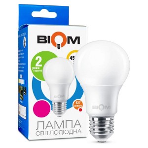 Светодиодная лампа Biom BT-610 A60 10W E27 6500К