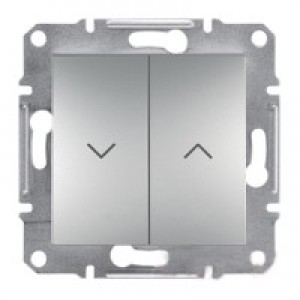 Выключатель для жалюзи Schneider-Electric Asfora Plus алюминий