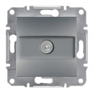Розетка TV проходная (8дБ) Schneider-Electric Asfora Plus сталь