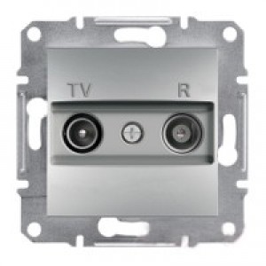 Розетка TV-R концевая (1дБ) Schneider-Electric Asfora Plus алюминий