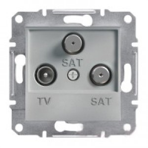 Розетка TV-SAT-SAT концевая Schneider-Electric Asfora Plus алюминий