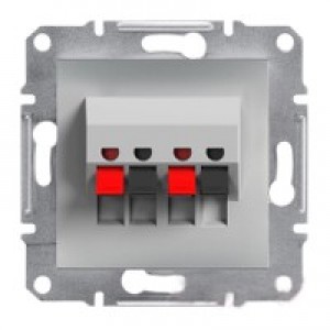 Аудиорозетка Schneider-Electric Asfora Plus алюминий