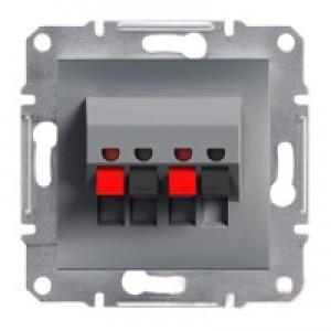 Аудиорозетка Schneider-Electric Asfora Plus сталь